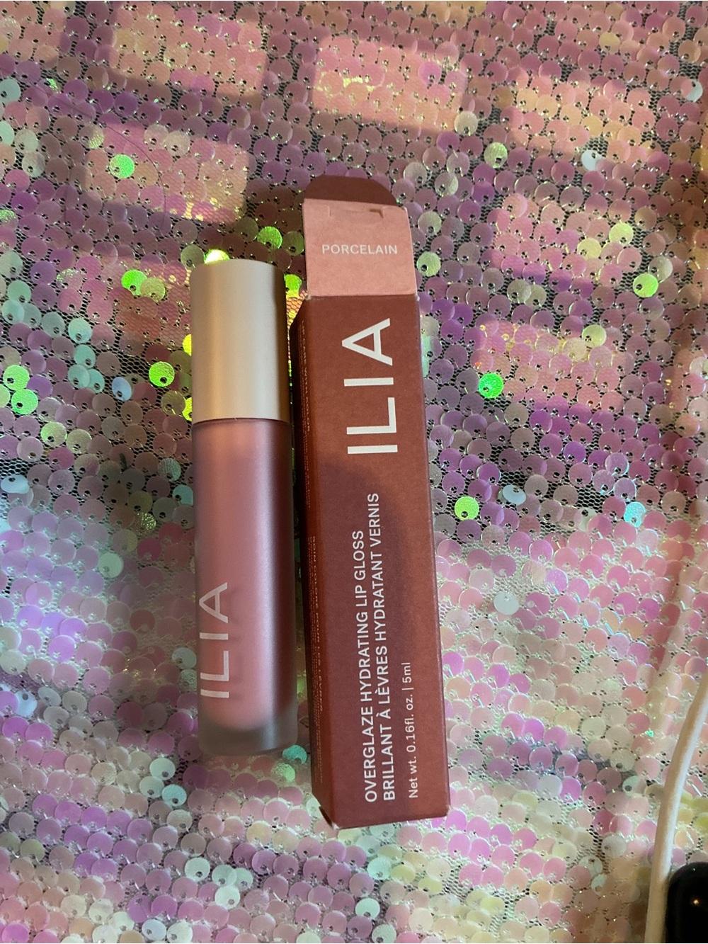 ILIA Overglaze Hydrating Lip Gloss — Porcelain Soft Pink